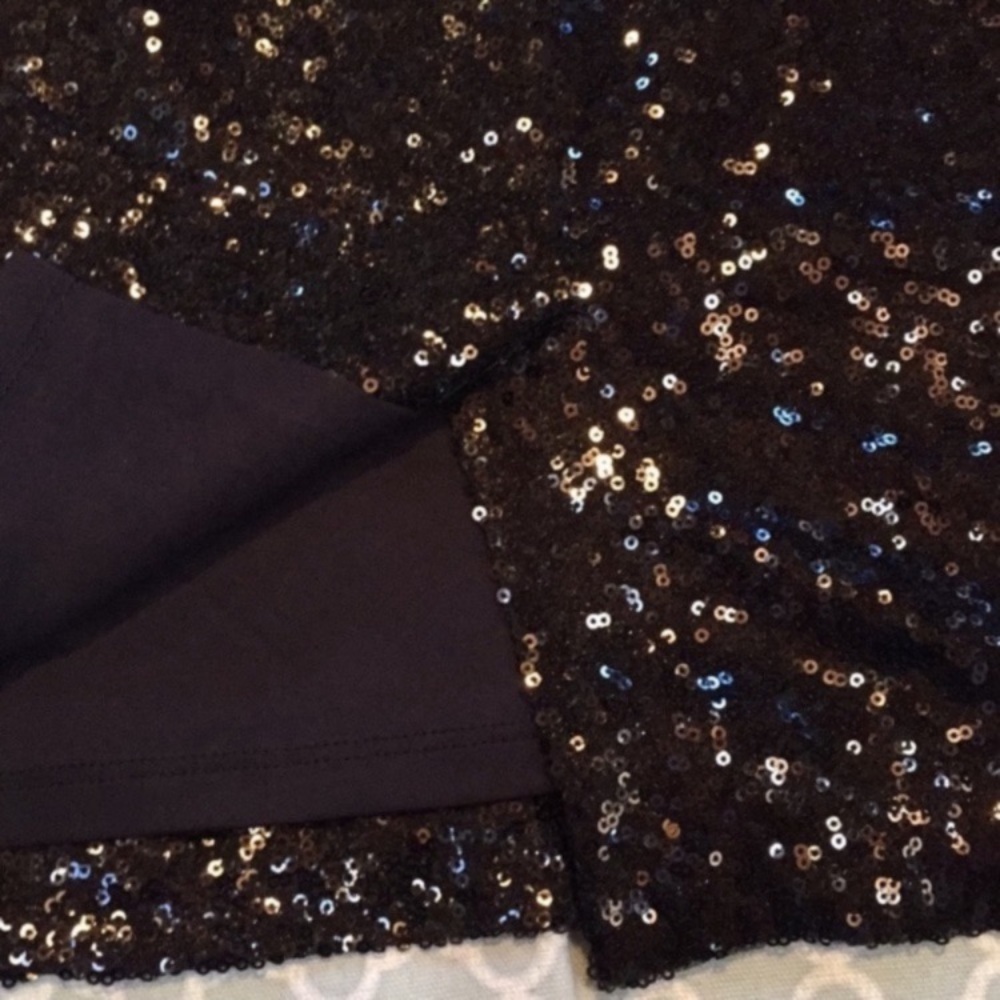 Lane Bryant Black Sequin Pencil Skirt 16 - Picture 5 of 6